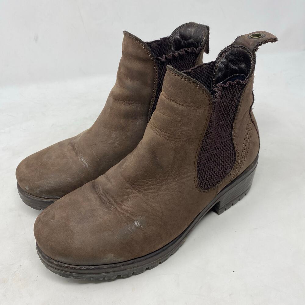 Bueno Florida Boot Brown Leather Womens Shoes Size 6